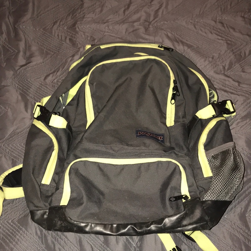 Grey and Yellow Jansport Backpack